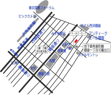 大雅堂美術へのアクセスマップ